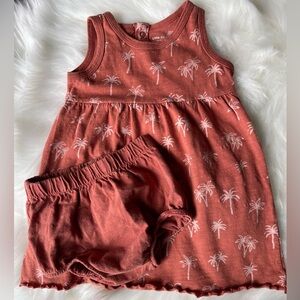 Little Co. by Lauren Conrad Organic Cotton Palm Tree Tank Dress & Bloomers 18M